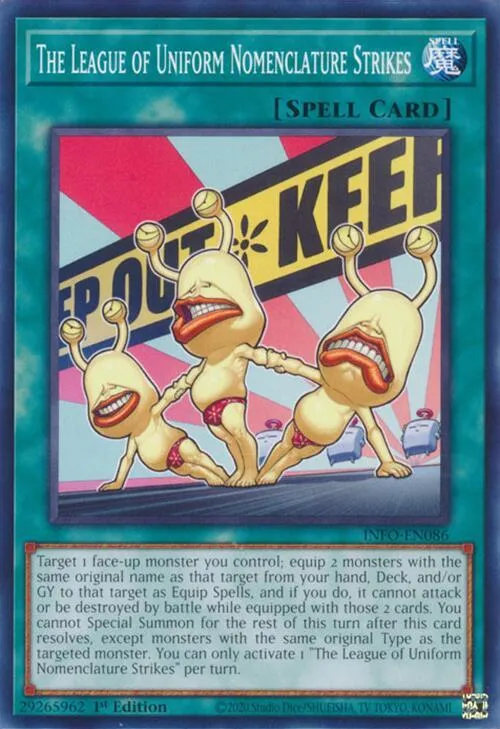 Grève de La Ligue de la Nomenclature Uniforme — The Infinite Forbidden — Yu-Gi-Oh!