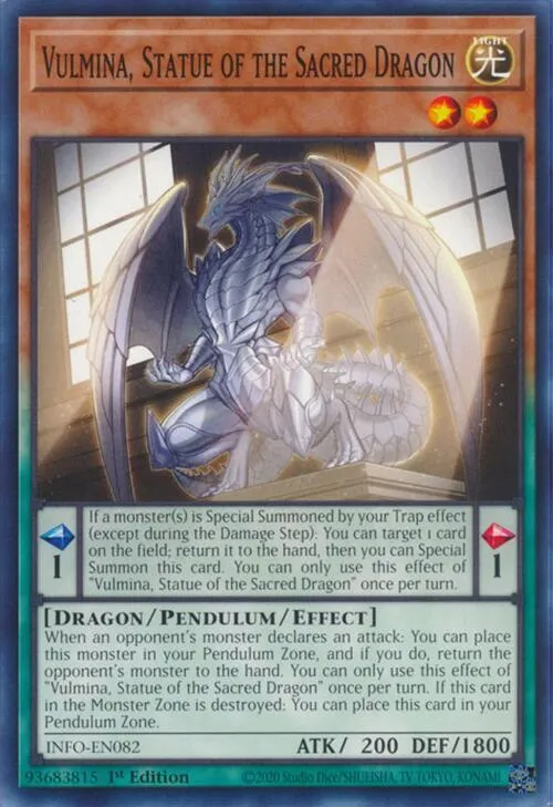 Vulmina, Statue du Dragon Sacré — The Infinite Forbidden — Yu-Gi-Oh!