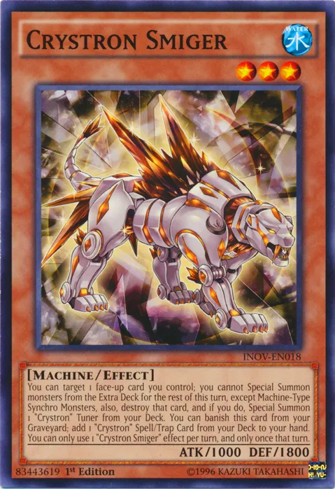 Crystron Smiger — Invasion: Vengeance — Yu-Gi-Oh!