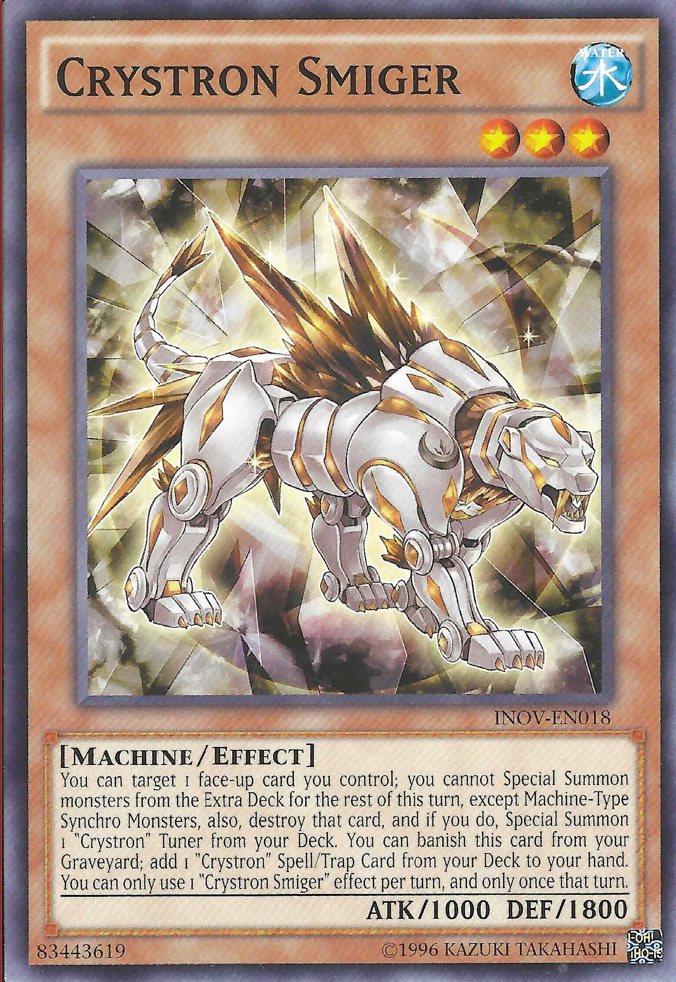 Crystron Smiger — Invasion: Vengeance - Unlimited — Yu-Gi-Oh!