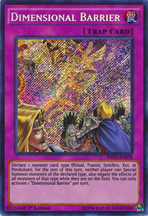 Dimensional Barrier — Invasion: Vengeance — Yu-Gi-Oh!