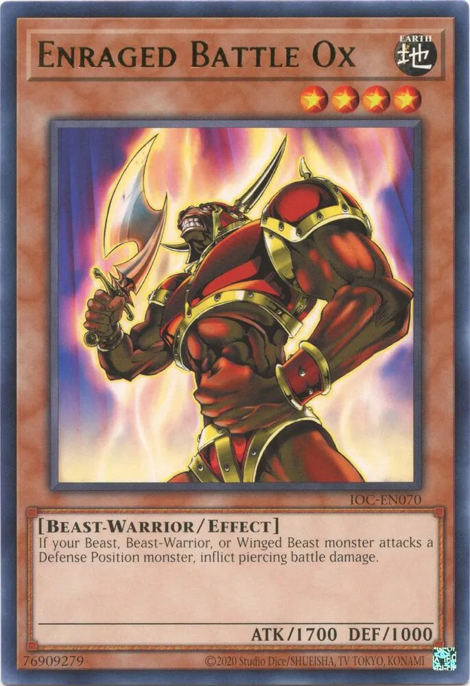 Enraged Battle Ox — Invasion of Chaos (25th Anniversary Edition) — Yu-Gi-Oh!