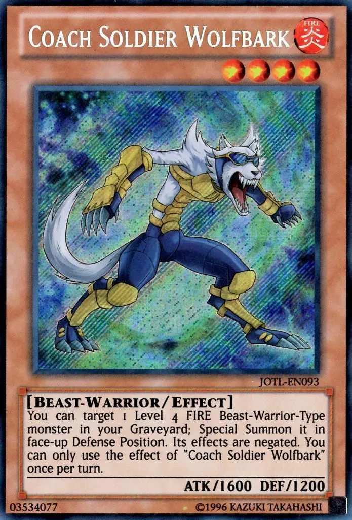 Coach Soldier Wolfbark — Judgment of the Light - Unlimited — Yu-Gi-Oh!