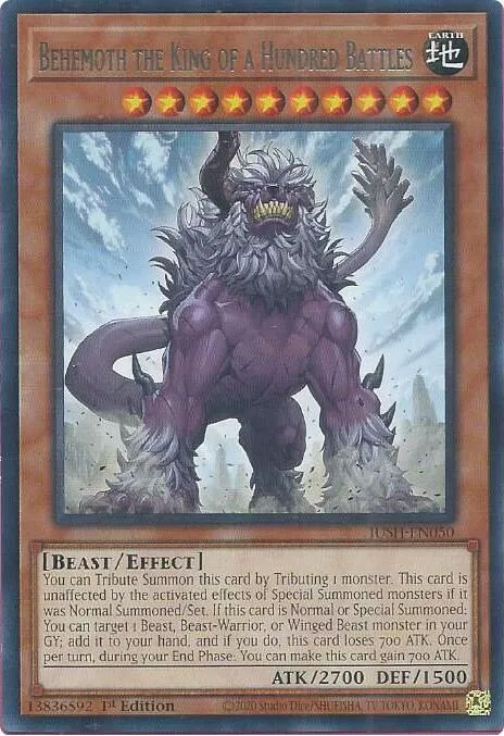 Behemoth the King of a Hundred Battles — Justice Hunters — Yu-Gi-Oh!