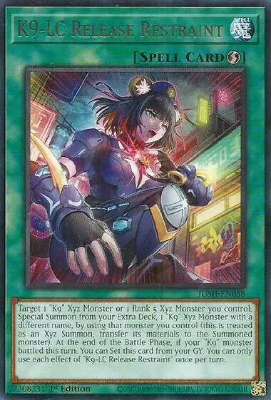K9-LC Release Restraint — Justice Hunters — Yu-Gi-Oh!