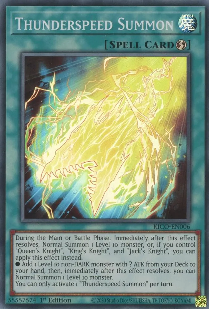 Thunderspeed Summon — King's Court — Yu-Gi-Oh!