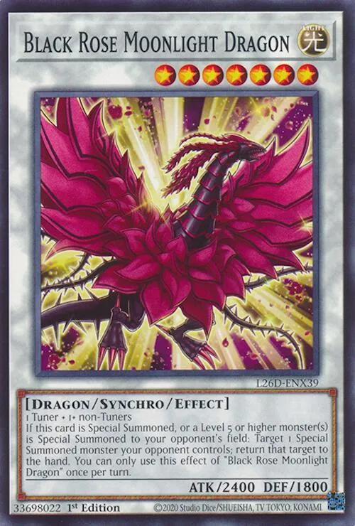 Black Rose Moonlight Dragon from Legendary Modern Decks 2026 - Yu-Gi-Oh!