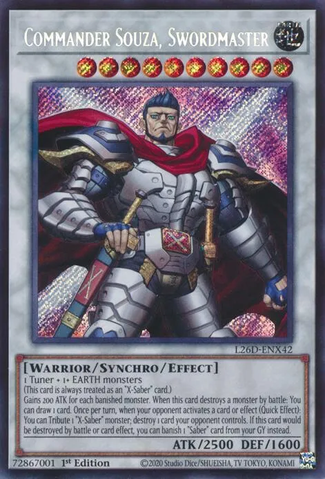 Commander Souza, Swordmaster from Legendary Modern Decks 2026 - Yu-Gi-Oh!