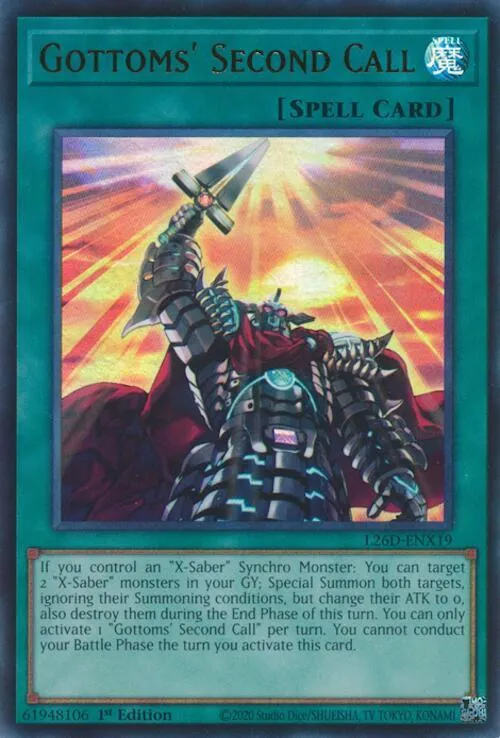 Second Appel de Gottoms — Legendary Modern Decks 2026 — Yu-Gi-Oh!