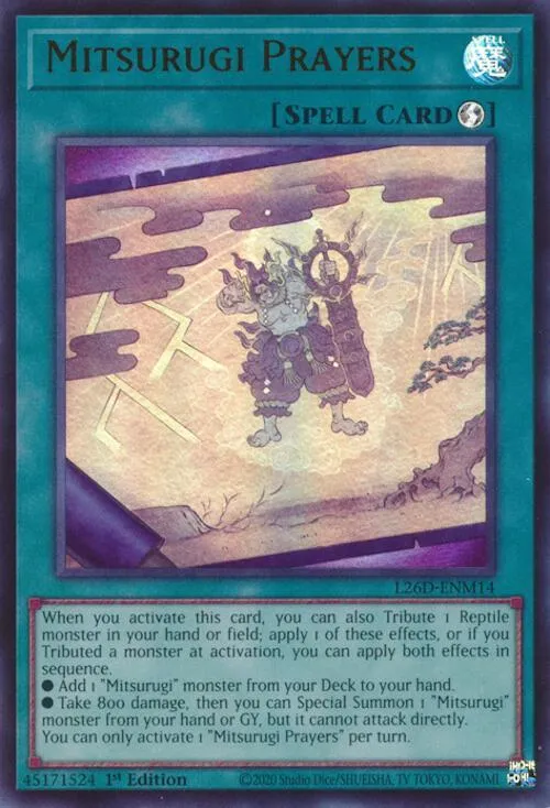 Prières Mitsurugi — Legendary Modern Decks 2026 — Yu-Gi-Oh!