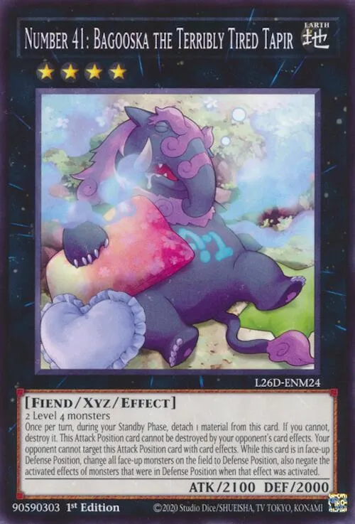 Number 41: Bagooska the Terribly Tired Tapir — Legendary Modern Decks 2026 — Yu-Gi-Oh!