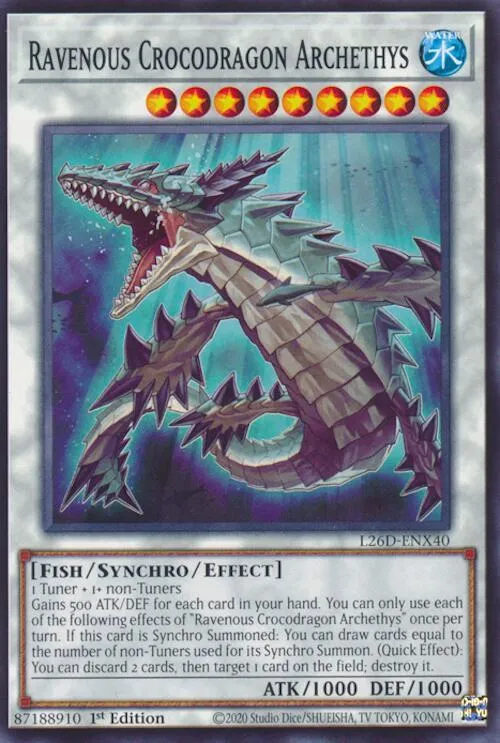 Crocodragon Archethys Vorace from Legendary Modern Decks 2026 - Yu-Gi-Oh!