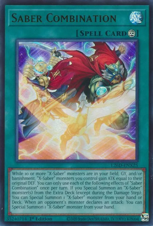 Combinaison de Sabre — Legendary Modern Decks 2026 — Yu-Gi-Oh!