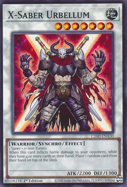 Urbellum, Sabre X from Legendary Modern Decks 2026 - Yu-Gi-Oh!