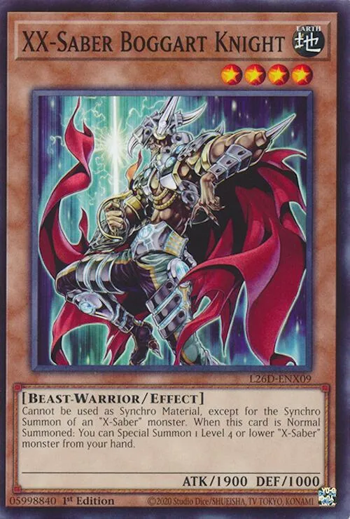 Chevalier Épouvantard, Sabre XX — Legendary Modern Decks 2026 — Yu-Gi-Oh!