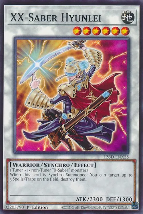 XX-Saber Hyunlei — Legendary Modern Decks 2026 — Yu-Gi-Oh!