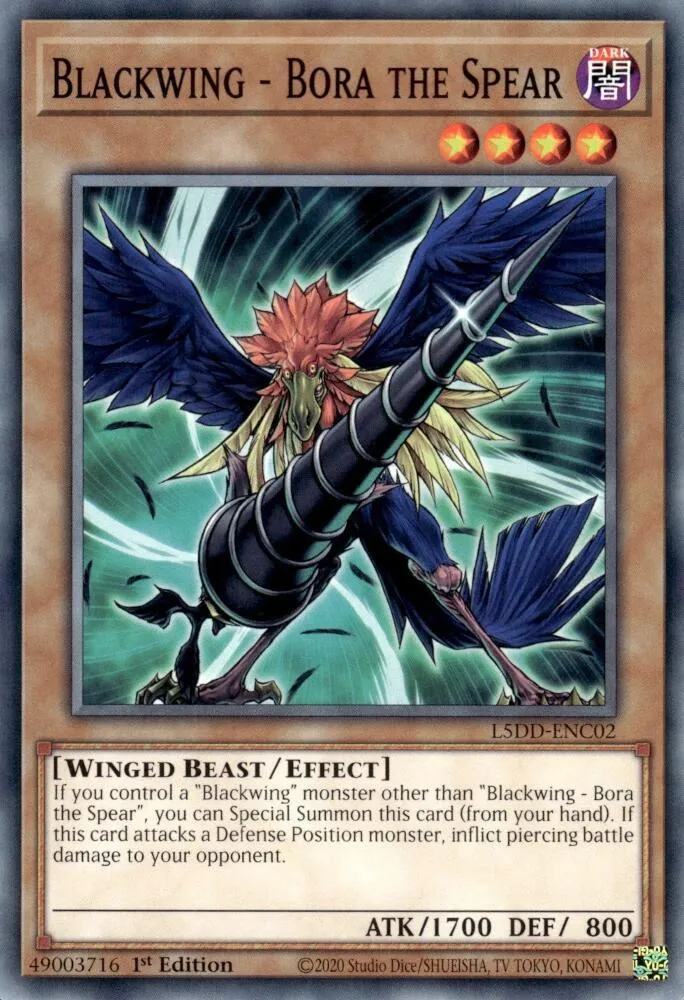 Blackwing - Bora the Spear — Legendary 5D's Decks — Yu-Gi-Oh!