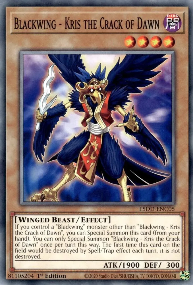Blackwing - Kris the Crack of Dawn — Legendary 5D's Decks — Yu-Gi-Oh!