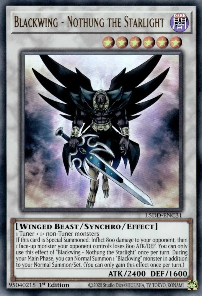 Blackwing - Nothung the Starlight — Legendary 5D's Decks — Yu-Gi-Oh!