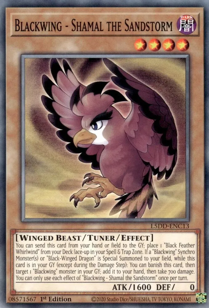 Blackwing - Shamal the Sandstorm — Legendary 5D's Decks — Yu-Gi-Oh!