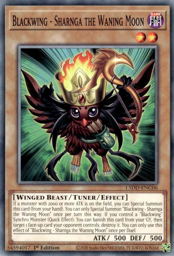 Blackwing - Sharnga the Waning Moon — Legendary 5D's Decks — Yu-Gi-Oh!
