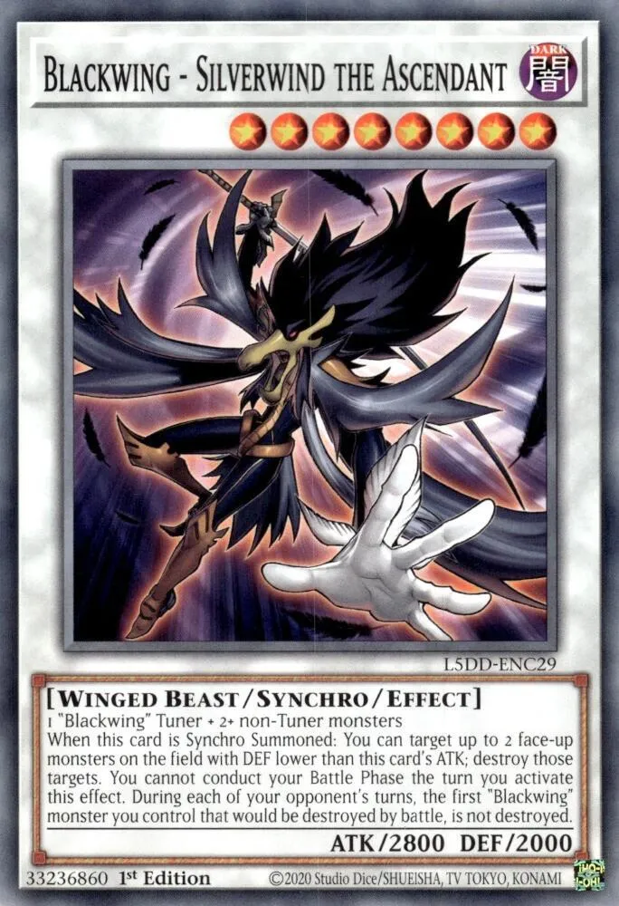 Blackwing - Silverwind the Ascendant — Legendary 5D's Decks — Yu-Gi-Oh!