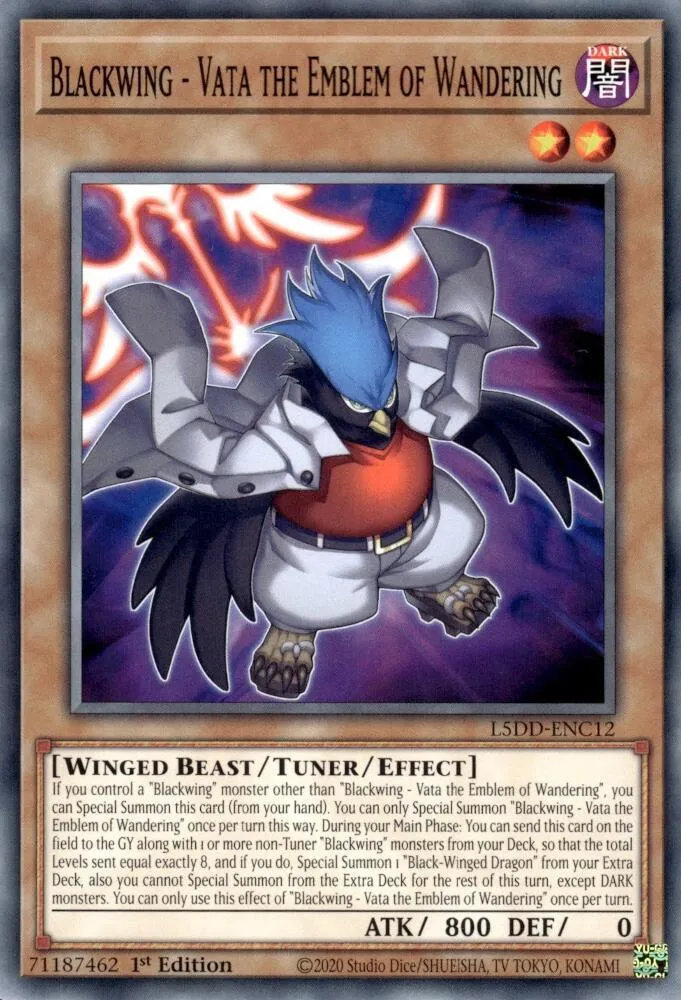 Blackwing - Vata the Emblem of Wandering — Legendary 5D's Decks — Yu-Gi-Oh!