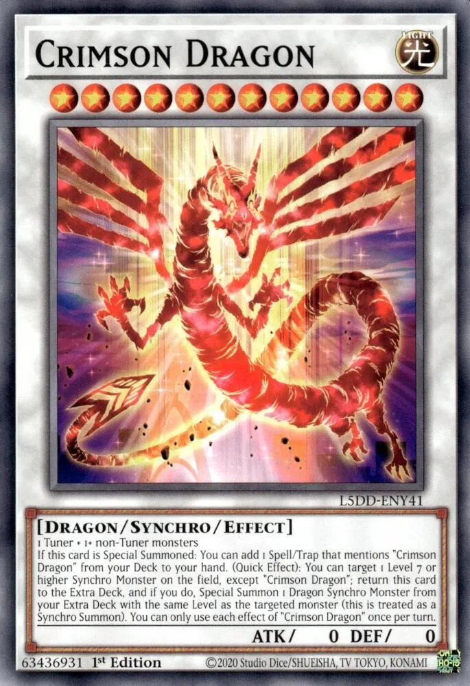 Crimson Dragon — Legendary 5D's Decks — Yu-Gi-Oh!