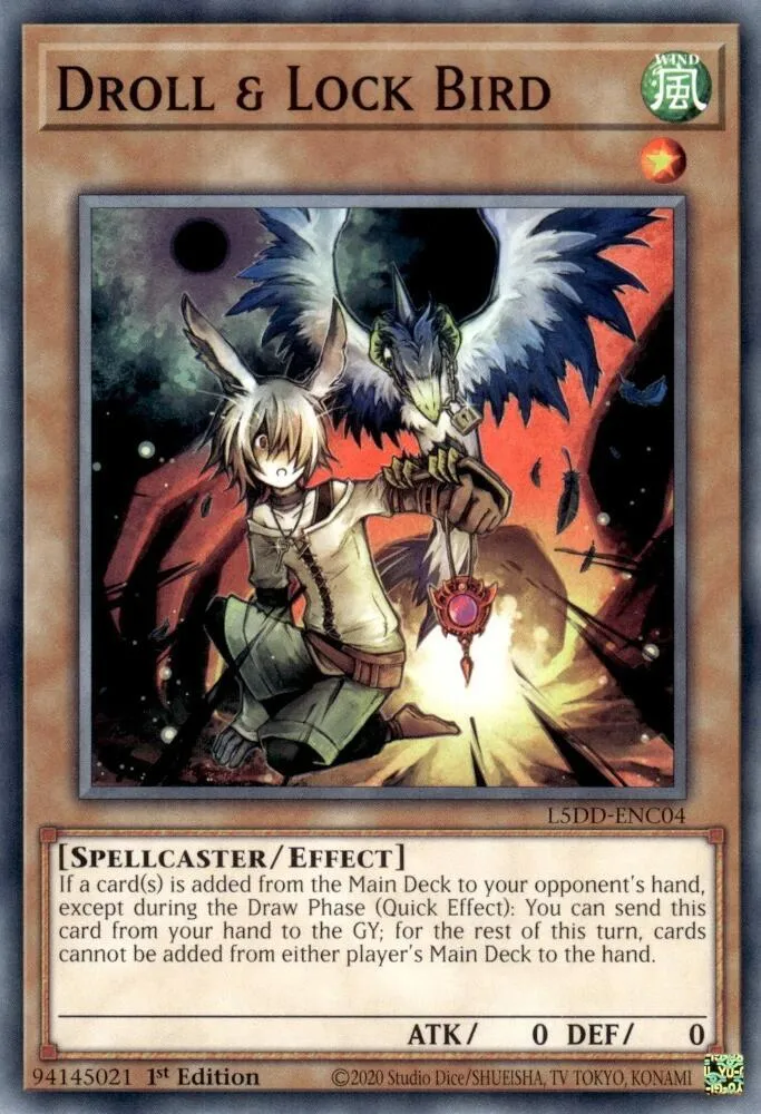 Droll & Lock Bird — Legendary 5D's Decks — Yu-Gi-Oh!