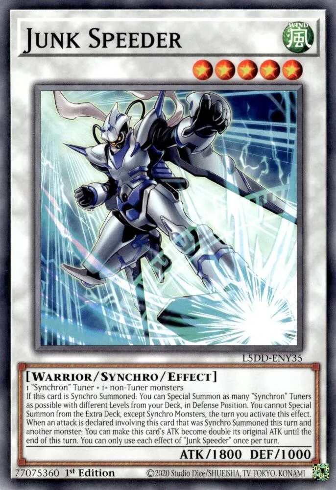 Junk Speeder — Legendary 5D's Decks — Yu-Gi-Oh!