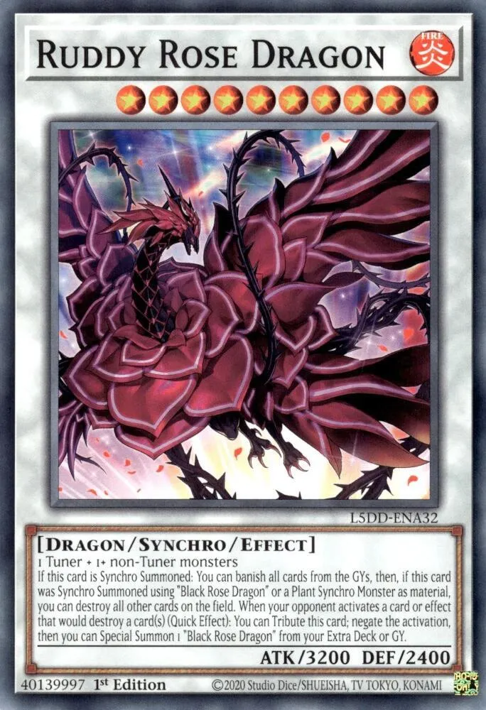 Ruddy Rose Dragon — Legendary 5D's Decks — Yu-Gi-Oh!