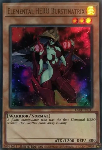 Elemental HERO Burstinatrix — Lost Art Promos — Yu-Gi-Oh!