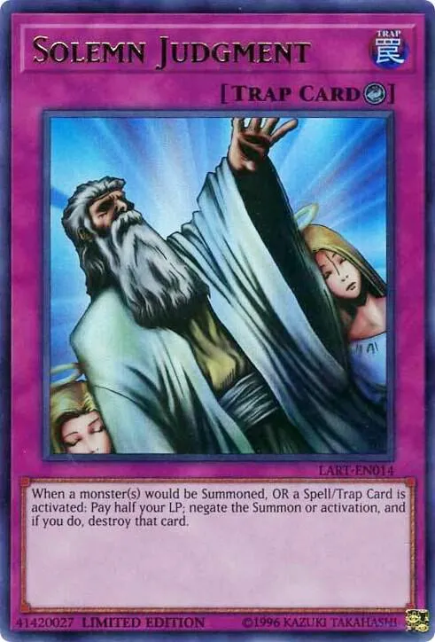 Solemn Judgment — Lost Art Promos — Yu-Gi-Oh!