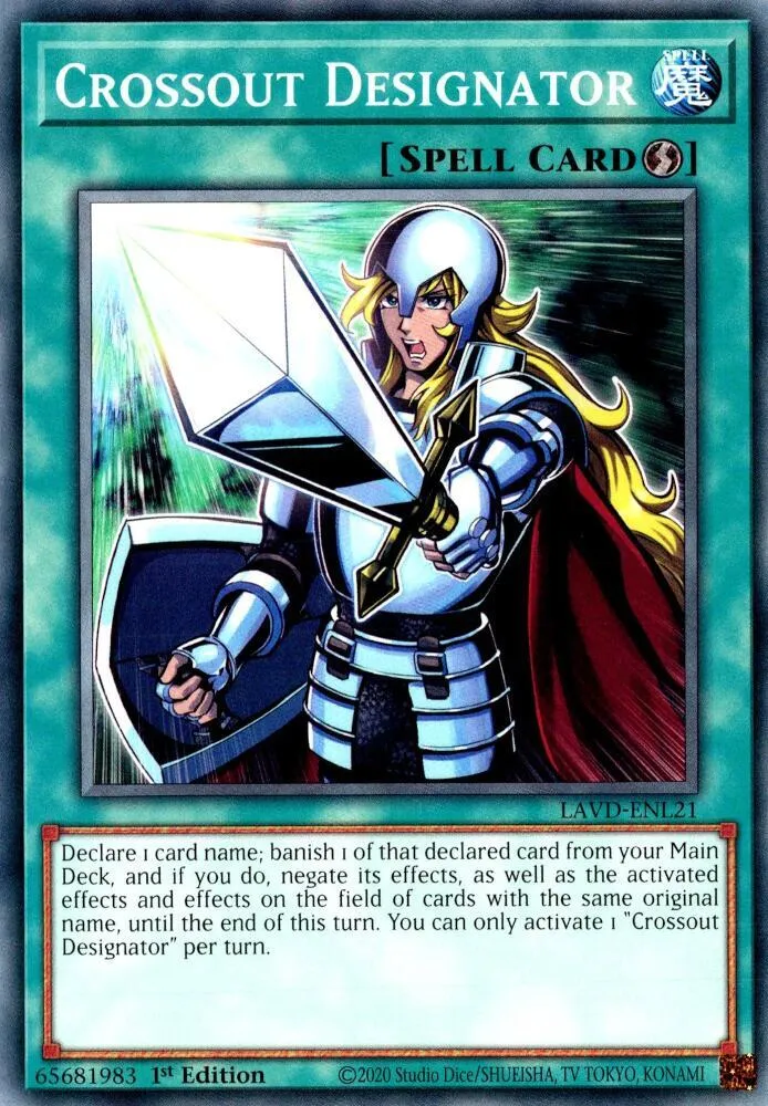Crossout Designator — Legendary Arc-V Decks — Yu-Gi-Oh!