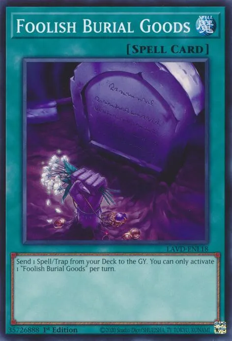 Foolish Burial Goods — Legendary Arc-V Decks — Yu-Gi-Oh!