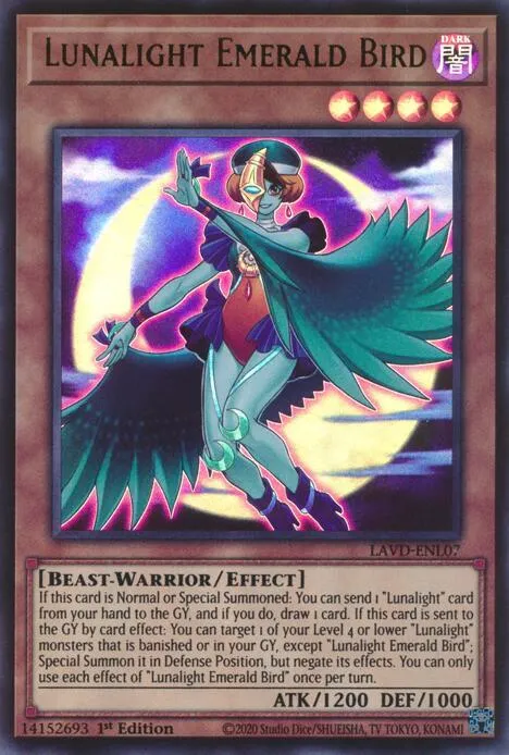 Lunalight Emerald Bird — Legendary Arc-V Decks — Yu-Gi-Oh!