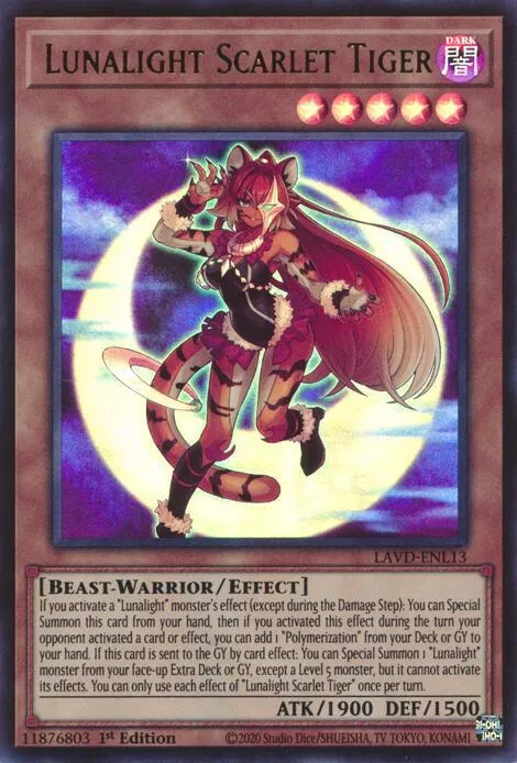 Lunalight Scarlet Tiger — Legendary Arc-V Decks — Yu-Gi-Oh!