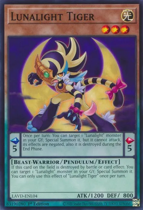 Lunalight Tiger — Legendary Arc-V Decks — Yu-Gi-Oh!