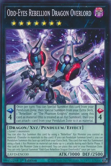 Chef Suprême Dragon de la Rébellion aux Yeux Impairs — Legendary Arc-V Decks — Yu-Gi-Oh!