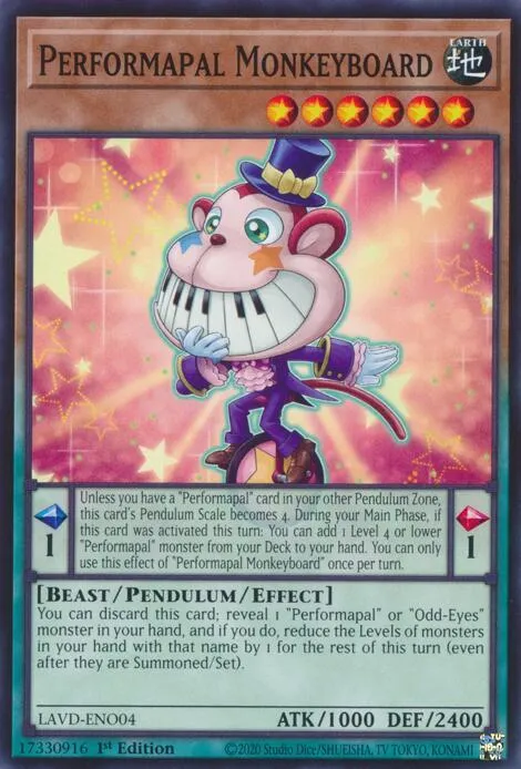 Performapal Monkeyboard — Legendary Arc-V Decks — Yu-Gi-Oh!