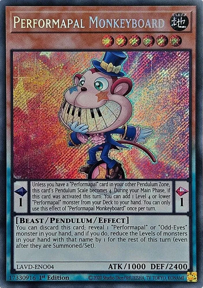Performapal Monkeyboard — Legendary Arc-V Decks — Yu-Gi-Oh!