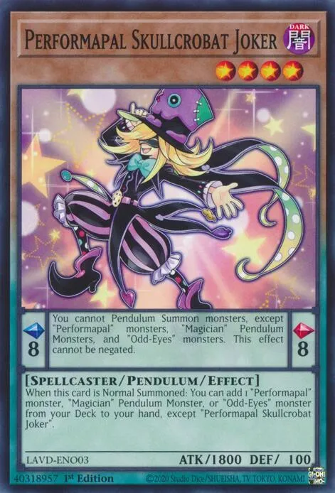 Performapal Skullcrobat Joker — Legendary Arc-V Decks — Yu-Gi-Oh!