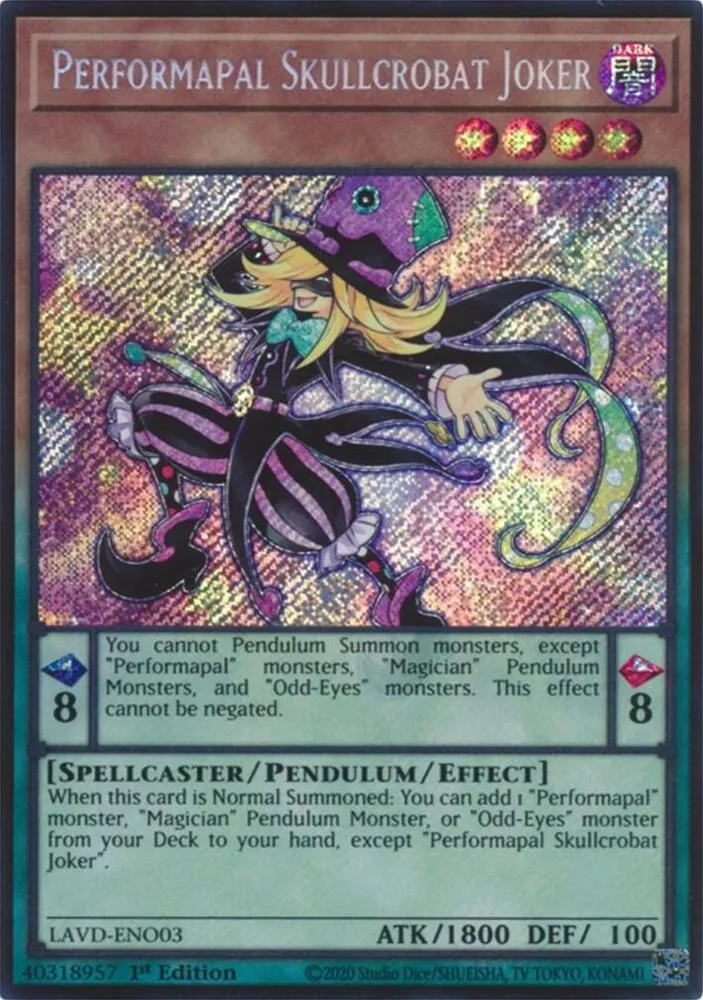 Performapal Skullcrobat Joker — Legendary Arc-V Decks — Yu-Gi-Oh!