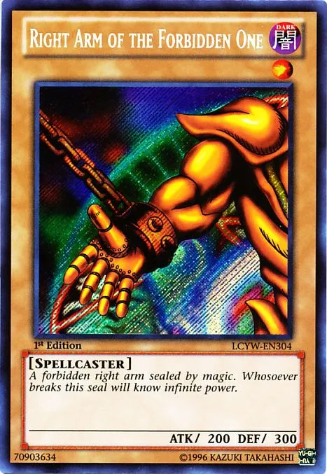 Right Arm of the Forbidden One — Legendary Collection 3: Mega Pack — Yu-Gi-Oh!