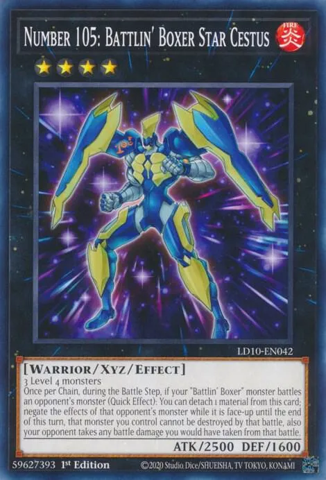 Numéro 105 : Boxeur Indomptable Étoile Cestus — Legendary Duelists: Soulburning Volcano — Yu-Gi-Oh!