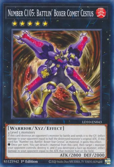 Numéro C105 : Boxeur Indomptable Comète Cestus — Legendary Duelists: Soulburning Volcano — Yu-Gi-Oh!