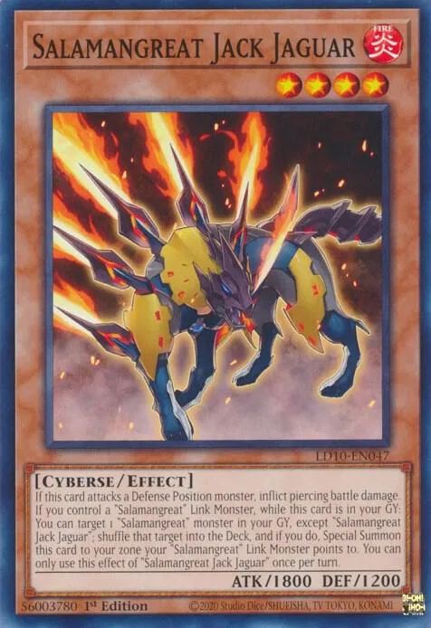 Salamangreat Jack Jaguar from Legendary Duelists: Soulburning Volcano - Yu-Gi-Oh!