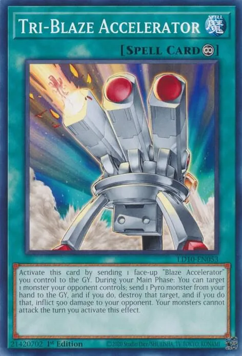 Accélérateur Tri-Flammes — Legendary Duelists: Soulburning Volcano — Yu-Gi-Oh!