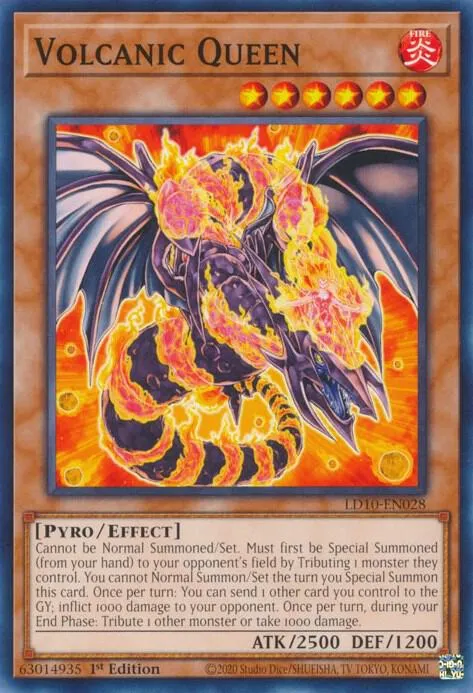 Volcanic Queen from Legendary Duelists: Soulburning Volcano - Yu-Gi-Oh!