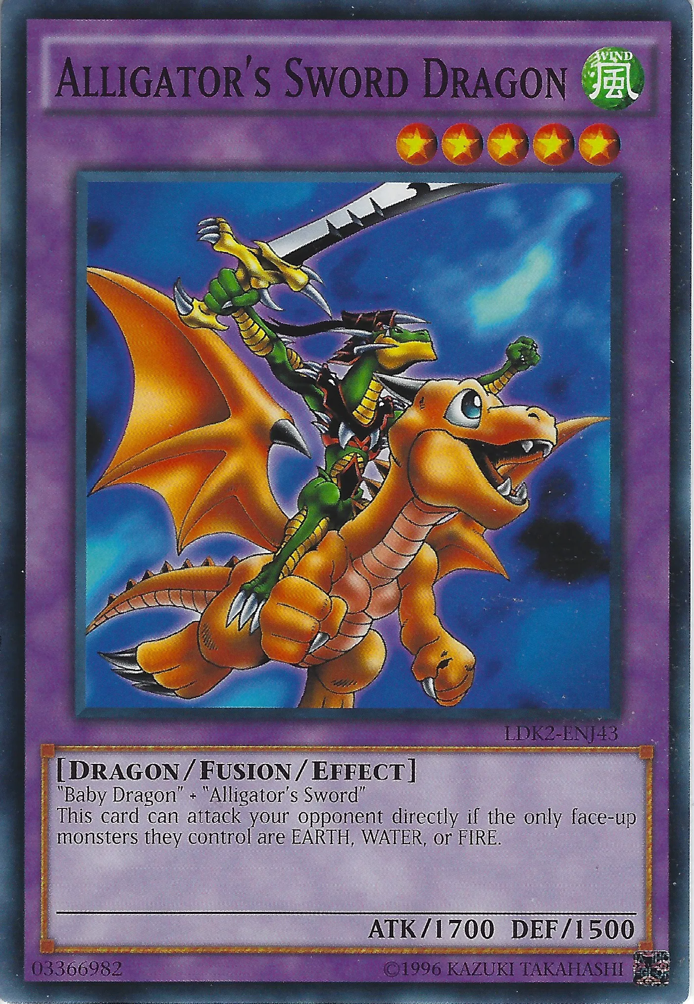 Dragon du Glaive de l'Alligator — Legendary Decks II - Unlimited — Yu-Gi-Oh!